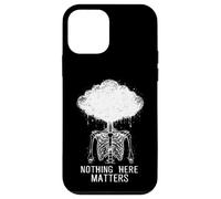 Nothing Here Matters Squelette Alt Grunge Gothic Emo Coque pour iPhone 12 Mini