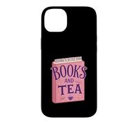 Nothing is Better Than Books and Tea Cute Cozy Vibe Coque pour iPhone 14 Plus