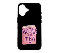 Nothing is Better Than Books and Tea Cute Cozy Vibe Coque pour iPhone 16