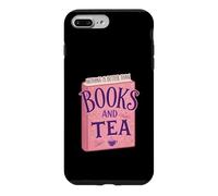 Nothing is Better Than Books and Tea Cute Cozy Vibe Coque pour iPhone 7 Plus/8 Plus