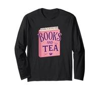 Nothing is Better Than Books and Tea Cute Cozy Vibe Manche Longue
