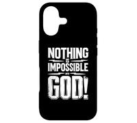 Nothing is Impossible with God Coque pour iPhone 17