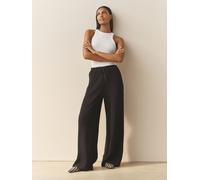 Nothing Ordinary Nothing Ordinary Black Soft Touch Crinkle Jersey Wide Leg Trousers