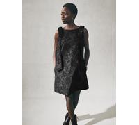 Nothing Ordinary Nothing Ordinary Black Sparkle Lace Bow Mini Shift Dress Black EU 44 (UK 16)