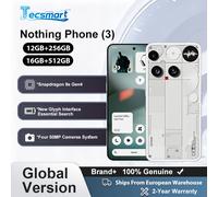 Nothing Phone (3) Qualcomm Snapdragon 8S Gen 4 6.67 Amoled 120Hz Triple 50Mp Camera 3 Mics BLANC