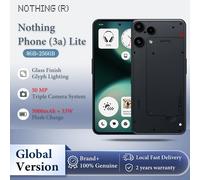 Nothing Phone (3a) Lite, Écran AMOLED 6,77" 120Hz, Triple Capteur Photo 50MP, MediaTek Dimensity 7300 Pro 5G, 5000 mAh, Finition Verre noir