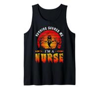 Nothing Scare Me I'm A Nurse Funny Ghost Halloween Costume Débardeur