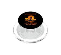 Nothing Scares Me I'm A 4th Grade Teacher Halloween Witch PopSockets PopGrip pour MagSafe