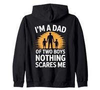Nothing Scares Me I'm A Dad of Two Boys Sweat à Capuche