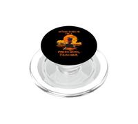 Nothing Scares Me I'm A Preschool Teacher Halloween Witch PopSockets PopGrip pour MagSafe