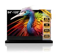 NothingProjector Écran 110 Pouces Autoportant, Électrique Rétractable, ALR CLR, 4K UHD Laser TV, Home Cinéma Portable, Écran pour Projecteur Ultra-Courte Focale, Pas de Montage A