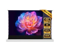 NothingProjector Écran 92 Pouces Autoportant, Électrique Rétractable, ALR CLR, 4K UHD Laser TV, Home Cinéma Portable, Écran pour Projecteur Ultra-Courte Focale, Pas de Montage, Blanc