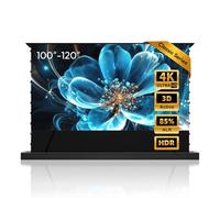 NothingProjector Écran de vidéoprojecteur, extensible, électrique, ALR CLR, 4K UHD Laser TV, home cinéma, portable, écran pour projecteur à distance ultra courte, pas de montage, classique