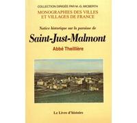Notice historique sur la paroisse de Saint-Just-Malmont