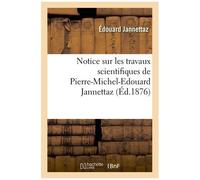 Notice Sur Les Travaux Scientifiques