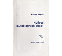 Notices autobiographiques