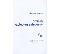 Notices "Autobiographiques