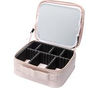 Notino Beauty Box With LED Mirror coffret cosmétique avec miroir LED Pink 1 pcs