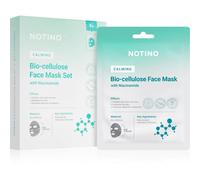 Notino Calming Bio-Cellulose Face Mask with Niacinamide ensemble de masque en tissu avec effets apaisants