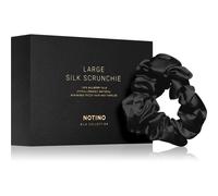 Notino Silk Collection Large scrunchie chouchou en soie Black 1 pcs