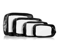 Notino Travel Collection Clear Organizer Set Kit de voyage Black