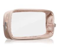 Notino Travel Collection Large Clear Organizer trousse de toilette transparente L Beige 1 pcs