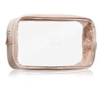 Notino Travel Collection Medium Clear Organizer trousse de toilette transparente M Beige 24x12,5x5 cm 1 pcs