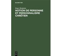 Notion De Personne Et Personnalisme Chrétien