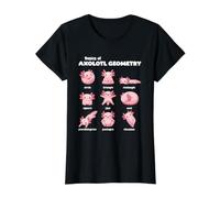Notions De Base sur La Géométrie des Axolotls Enseignant De T-Shirt Graphique avec Valeur, Femme, Noir, M