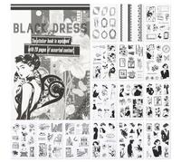 NOTIONSLAND Lot de 20 Feuilles d'Autocollants pour Scrapbooking - Plus de 100 Autocollants de Journal en PET - Fournitures Esthétiques