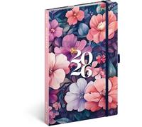 NOTIQUE Agenda 2026 environ A5 - 2en1 Calendrier & Carnet de notes, Agenda hebdomadaire à couverture rigide avec fermeture élastique, 144 pages de calendrier, Calendrier de livre, Planificateur