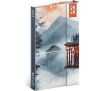 NOTIQUE Agenda de Poche 2026 Format A5 - Planificateur Hebdomadaire Premium avec Fermeture Magnétique, 144 Pages de Calendrier, Agenda Livre avec Vue Mensuelle, Planificateur (Japon)