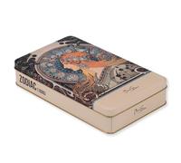 NOTIQUE Boîte en métal avec couvercle - Style nostalgique - Boîte à biscuits - Boîte de conservation pour petits objets - Collection Herbarium (Alfons Mucha - Zodiac)