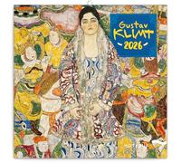 NOTIQUE Calendrier mural 2026 Gustav Klimt - Calendrier à brochures avec calendrier mensuel - 30 x 30 cm (30 x 60 cm) ouvert