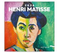 NOTIQUE Calendrier mural 2026 Henri Matisse - Avec brochures mensuelles - Calendrier parfumé - 30 x 30 cm (30 x 60 cm) ouvert