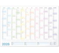 NOTIQUE Calendrier mural XL 2026 - Format A2 - 59 x 42 cm