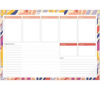 NOTIQUE Sous-main semainier A3 - Non daté - Planificateur de bureau - Avec aperçu de la semaine pour les notes et la liste des choses à faire (feuilles)
