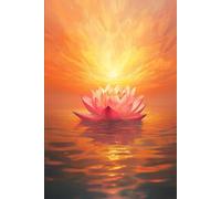 Notizbuch 80 Seiten Liniert - Lotusblume, Harmonie und Spirituelle Inspiration.Yoga-Enthusiasten: Ideal als Tagebuch, Journal oder Achtsamkeitsbuch - ... die Spiritualität, Balance und Ruhe suchen.
