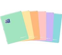 Notizbuch A5 60k line Oxford PP easybook pastel mix Packung mit 8 Stück.