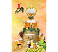 Notizbuch I Love Bier Bockbier Weißbier Pils Liebhaber Geschenkidee für Hobbybrauer Erinnerung an eine Bierverkostung Brauerei Bierfeste Biergarten ... Märzen Braumeister Bierliebhaber 04D20