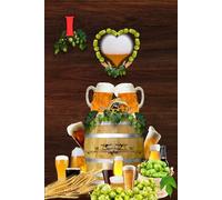 Notizbuch I Love Bier Bockbier Weißbier Pils Liebhaber Geschenkidee für Hobbybrauer Erinnerung an eine Bierverkostung Brauerei Bierfeste Biergarten ... Märzen Braumeister Bierliebhaber 04D22