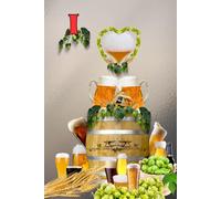 Notizbuch I Love Bier Bockbier Weißbier Pils Liebhaber Geschenkidee für Hobbybrauer Erinnerung an eine Bierverkostung Brauerei Bierfeste Biergarten ... Märzen Braumeister Bierliebhaber 04D26