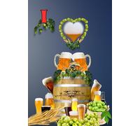 Notizbuch I Love Bier Bockbier Weißbier Pils Liebhaber Geschenkidee für Hobbybrauer Erinnerung an eine Bierverkostung Brauerei Bierfeste Biergarten ... Märzen Braumeister Bierliebhaber 04D24
