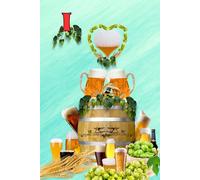 Notizbuch I Love Bier Bockbier Weißbier Pils Liebhaber Geschenkidee für Hobbybrauer Erinnerung an eine Bierverkostung Brauerei Bierfeste Biergarten ... Märzen Braumeister Bierliebhaber 04D23