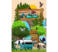 Notizbuch Wohnmobil Reisetagebuch für Wohnwagen Camper Fahrzeuge mit Vorzelt - Dachzelt Van Zelt Campingplatz Logbuch Geschenkidee Camping Tagebuch ... Sightseeing Fernreise Touristik 02BW01