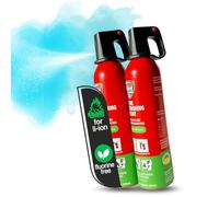 notlok Safety Work - 2X 750g Extincteur Incendie Électrique | Classes E, A et F | Fire Spray Compact pour Batterie Lithium | Cuisine, Bureau, Bateau | Extincteur Voiture, Maison