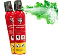 notlok Safety Work - 2X 750g Mini Extincteur Maison sans Fluor | Mousse Extinguante Douce pour la Peau pour Feux de Classe A, F & E jusqu'à 1000V | Extincteur Voiture, Extincteur Bateau