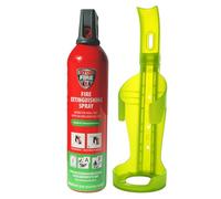 notlok Safety Work - 750g Extincteur Incendie Électrique + Support Mural | Classes E, A et F | Fire Spray Compact pour Batterie Lithium | Cuisine, Bureau, Bateau | Extincteur Voiture, Maison