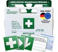 notlok Safety Work - Trousse de Secours Complete DIN 13157 | Trousse Premier Secours - Boîte Pharmacie Murale | Pour Entreprise & Maison | Kit avec Pansements & Couverture de Survie Isothermique