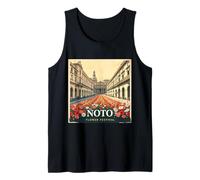 NOTO Flower Festival - Affiche Vintage Art - Sicile, Italie Débardeur